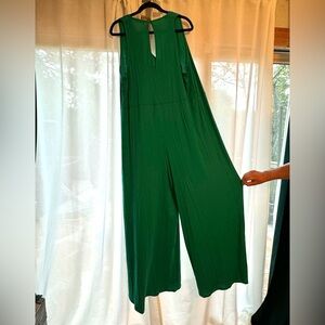 Benetton emerald green jump suit